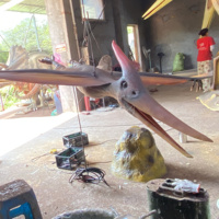 Ptérosaure animatronique réaliste pour exposition avec ailes battantes