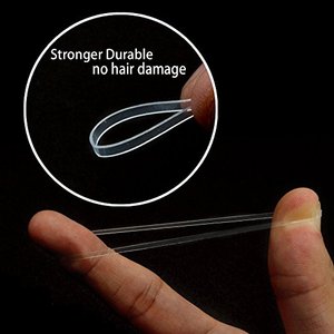 Fabbrica Certificata BSCI Lirong, Elastici per Capelli Riciclati Durevoli Senza Danni ai Capelli per Ragazze e Bambini (Trasparenti) - Product Image 4