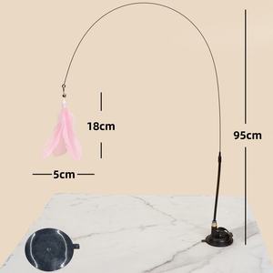 Nouveaux arrivages d'usine OEM vente en gros à chaud accessoires pour chat jouets pour chat plumes artificielles oiseau - Product Image 4