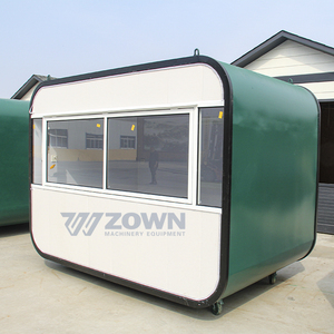Chariot de nourriture mobile ZOWN vert et blanc avec roues pour utilisation en extérieur - Product Image 4