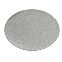 Tapis de chaise en feutre polyester sur mesure OEM, protecteur de sol réutilisable et lavable pour salle à manger et cuisine