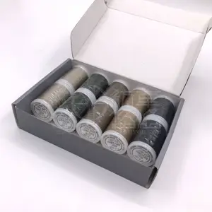 Kits de costura de hilo de nailon, juego de caja de costura multifunción DIY para coser accesorios de costura de hilo de bordado