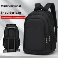 Sac à dos d'affaires en polyester imperméable 36-55L avec fermeture éclair, personnalisable avec logo, durable, en tissu Oxford, pour l'université, l'école, les voyages, faible MOQ