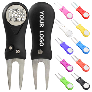 Accessoires de golf promotionnels : Outil de réparation de divots et marqueurs de balle pliables personnalisés avec logo, vente en gros - Product Image 1