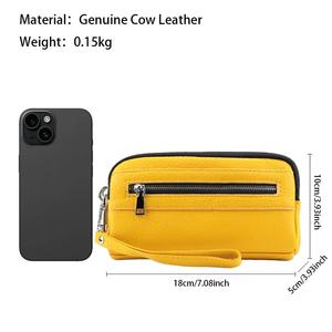 AndoBag Clutch <b>Wallets</b> <b>for</b> <b>Women</b> Genuine Cow Leather Fashion Long <b>Wallet</b> Phone <b>Purses</b> Large Capacity Storage Bag 1569 - Product Image 2
