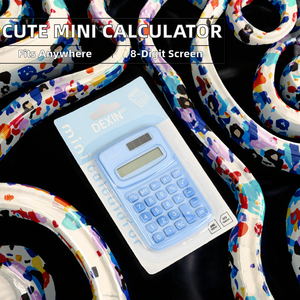 Calculatrice scientifique de poche standard de base à affichage à 8 chiffres, mini, mignonne, pour étudiants, alimentée par énergie solaire et par piles - Product Image 2