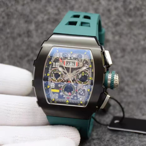 Montre-bracelet mécanique automatique squelette pour homme, boîtier tonneau, design tendance, modèle 11-03, vente chaude 2026, OEM - Product Image 6