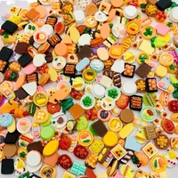 Hot Selling Harz DIY Miniatur Flasche Ornamente Cross-Border Großhandel Kuchen Snacks Kekse Schnur Gemüse Kleidungs stück Perlen