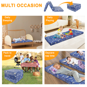 Tùy chỉnh trẻ em của bạn chơi gấp Sofa ba lần Nệm chuyển đổi futon nhà máy Bộ nhớ bọt phòng chơi giường - Product Image 5
