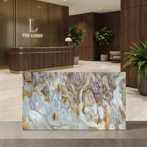 Veneer flexible thin <b>stone</b> manufacturer in India Sanjeevani White Classical <b>stone</b> veneer real <b>stone</b> Sizes 61x122cm & 122x244cm - Product Image 1