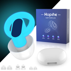 Bouchons d'oreilles confortables à réduction de bruit fluorescents pour les voyages et le sommeil, utilisation en extérieur, en caoutchouc, protection auditive - Product Image 4