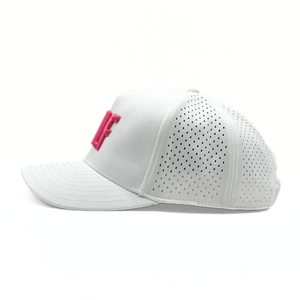 Vente en gros Casquette de golf camionneur 5 panneaux imperméable de haute qualité découpée au laser avec logo et lettre brodée en 3D pour hommes et femmes - Product Image 4
