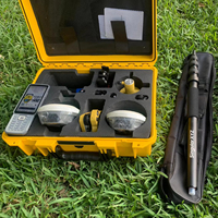 Software de Topografía SingularXYZ, Colector de Datos, Equipo de Mapeo, Herramienta RTK GNSS GPS, Conjunto Base y Móvil con Barra Telescópica de 1.8 m