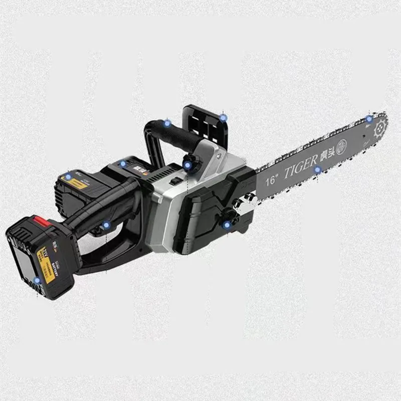 Hot sale Household and industrial use Mini Wood Cutter Machine With two lithium batteries Low Prices cordless Electric Chain Saw