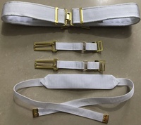 Offre Spéciale 5cm blanc PP MATÉRIEL de Sécurité Ceinture 4pcs dans un Ensemble Avec Or Accessoires Ceinture Pour Dubaï