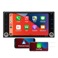 Autoradio avec écran tactile de 7 pouces, lecteur multimédia MP5 pour voiture, avec CarPlay sans fil, Android Auto, autoradio Android, Toyota