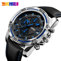 Coffret Cadeau Montre Quartz Homme Portefeuille SEIKO Bracelet Cuir Rond Chronographe Date Etanche Luxe OEM Logo Usine