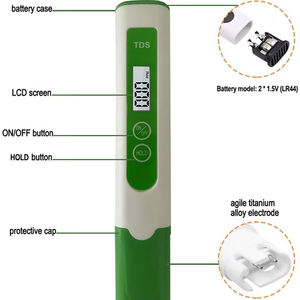 पीने के पानी और पानी फिल्टर सिस्टम के लिए सर्वश्रेष्ठ मूल्य पेशेवर डिजिटल टी. पी. एम. - Product Image 4