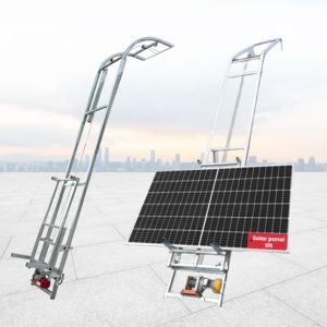 Ascenseur de cargaison électrique hydraulique à bas prix ascenseur de panneau solaire 200kg échelle pliante levage électrique pour les travaux de toiture - Product Image 3