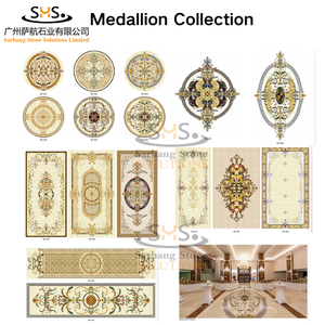 Piastrelle a Mosaico in <span class=keywords><strong>Pietra</strong></span> per Bagno, Mosaico in Marmo <span class=keywords><strong>Verde</strong></span> Bianco Oro a Getto d'Acqua, Piastrelle Grandi di Lusso per Cucina e Casa - Product Image 4