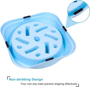 Comederos Lentos Redondos de Plástico Ecológico para Mascotas - Platos Anti-Asfixia de Varios Estilos para Comedores Rápidos, Salud Digestiva - Product Image 2