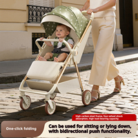 Poussette bébé ultra-légère, compacte et pliable avec cadre en acier inoxydable, auvent UV 4 étapes, capacité de charge de 20 kg pour les enfants de 0 à 3 ans