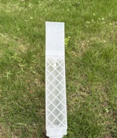 Poteau à mousse transparent en PP de 17 pouces de hauteur, auto-arrosant, robuste, empilable, anti-moisissure, avec goutteur, pour la maison et le jardin, moulé par injection