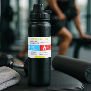 Bouteille isotherme en acier inoxydable personnalisée avec logo ZB Wholesale, avec poignée, tasse thermique isolée, anti-fuite, sans BPA, pour le sport et les voyages - Product Image 5