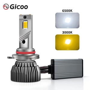 หลอดไฟ LED สำหรับไฟตัดหมอกหน้ารถยนต์ 120W สีคู่ สวิตช์แบ็ค สีขาวเหลือง H1 H3 H4 H7 H11 9005 9006 9012 5202 PSX24W PSX26W - Product Image 3
