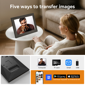 Cadre photo numérique intelligent en gros de 10,1 pouces, 32 Go, avec <span class=keywords><strong>écran</strong></span> tactile IPS HD 1280*800, Wi-Fi, personnalisable, pour montage mural - Product Image 5