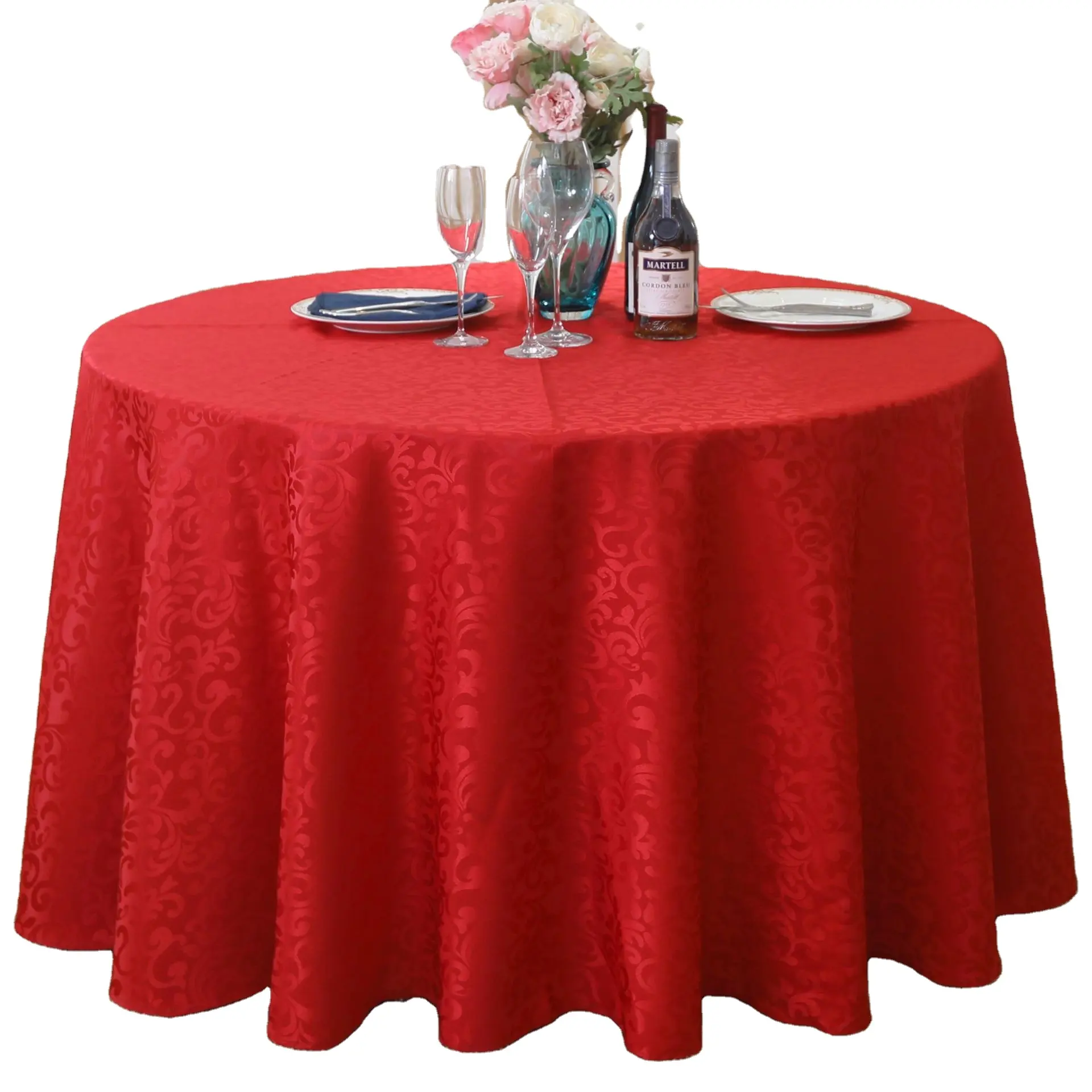 Toalha de mesa de linho de poliéster, luxuosa, 60x102 polegadas, branca, para jantar, casamento, hotel, party, restaurante