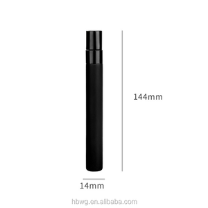 Lujo Reciclable Negro 10 <span class=keywords><strong>ml</strong></span> <span class=keywords><strong>Tubo</strong></span> largo Vidrio Perfume Recarga Spray Botella 10 <span class=keywords><strong>ml</strong></span> con bomba negra Spray - Product Image 4