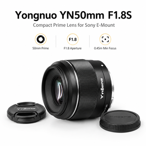 Yongnuo YN เลนส์ AF Prime <span class=keywords><strong>F1</strong></span>.8S 50มม. สำหรับ SONY E mount กล้องมิเรอร์เลส APS-C เลนส์ถ่ายภาพบุคคลขนาดใหญ่โฟกัสอัตโนมัติ - Product Image 2