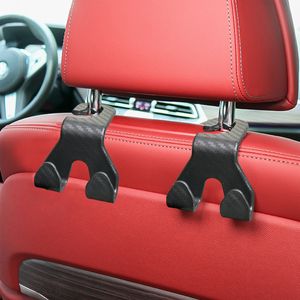 Car <b>Seat</b> Back Hook Carbon Fiber Pattern 30kg Load Capacity Multi Function Phone Holder Rear <b>Seat</b> Mount - Product Image 4