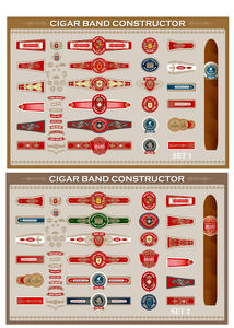 Custom Eco-Friendly Waterproof Adhesive Cigar Bands with Gold Foil UV <b>Printing</b> Private Label 500 Pcs Custom Logo - Product Image 5