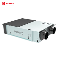Ventilateur de récupération de chaleur ERV carré en acier galvanisé pour plafond, 350 m³/h, avec filtre HEPA, économie d'énergie, pour sous-sol