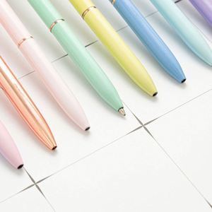 Bolígrafos Personalizados de Metal Color Oro Rosa con Cabeza de Perla Grande, Ideales para la Escuela, Oficina, Regalo Promocional - Product Image 3