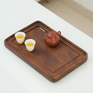 Solid Walnut Wood <b>Tea</b> Tray Rectangle Durable Kung Fu <b>Tea</b> <b>Set</b> Tray Household <b>Tea</b> Table Afternoon <b>Tea</b> Use - Product Image 2