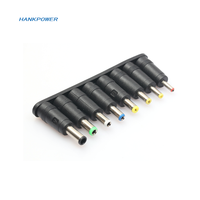 Juego de 10/8 Puntas de Conexión Universales para Adaptador de Corriente CA, Cargador, Kit de Conector de CC para Computadora Portátil, Adaptador de Alimentación