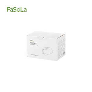 FaSoLa Toothbrush Cup Storage Rack Wall Mounted White Round Bathroom Holder For Toothbrush And Mouthwash Cup Set - Product Image 3