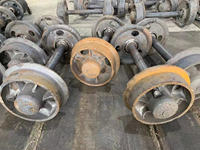 Ensemble de roues minières en acier inoxydable Zlinktric, roues motrices personnalisées à entraînement moteur, essieux pour locomotives minières souterraines, wagons de mine
