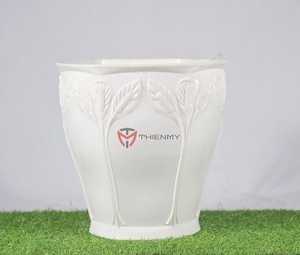 Pot de fleurs en plastique décoratif d'extérieur, écologique, multi-tailles, en gros, pour la paix et la joie - Product Image 1