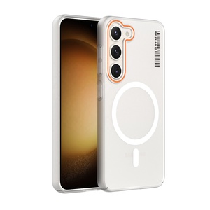 Anti-jaunissement translucide mat couverture complète PC fumée Coque Smartphone givré coque de téléphone pour Samsung Galaxy S23 S24 <span class=keywords><strong>FE</strong></span> S25 Ultra - Product Image 1