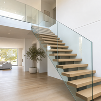 Panneaux de verre trempé laminé sans cadre, verre de sécurité transparent pour garde-corps de balcon, balustrade de terrasse, décoration industrielle de jardin