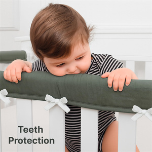 Anti-Collision Strip Corner Cover Baby Bumper <b>Bed</b> Bumper <b>Pads</b> Super Soft Comfortable Crib Rail Cover - Product Image 3