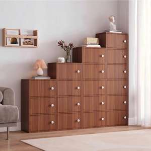 Armoire de rangement simple du sol au plafond moderne minimaliste, économique avec <span class=keywords><strong>treillis</strong></span> d'armoire à grille combinée de porte - Product Image 2