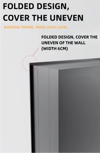 Estante de Baño de Aleación de <span class=keywords><strong>Aluminio</strong></span> de Alta Calidad con Luz LED Integrada, Nicho Metálico para TV con Luz, Mueble de Baño con Acabado Moderno - Product Image 4