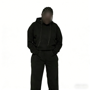 Sudadera con Capucha Personalizada con Logotipo, de Felpa Sólida, Ecológica, con Diseño de Estampado Puff y Pedrería, Fabricante de Sudaderas con Capucha - Product Image 3