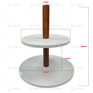 Nuevo producto Personalización Comida mármol dulces pastel de caramelo juego de platos fríos bandeja de postre que sirve delicioso en casa - Product Image 2