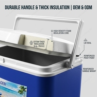 Glacière portable 26L, boîte isotherme pour aliments, panier de pique-nique, kit de voyage thermique, équipement de camping, glacière extérieure